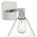 63143LEDDLP-BS/CLR- Port Nine Martini LED Wall Sconce in Brushed Steel by Access Lighting