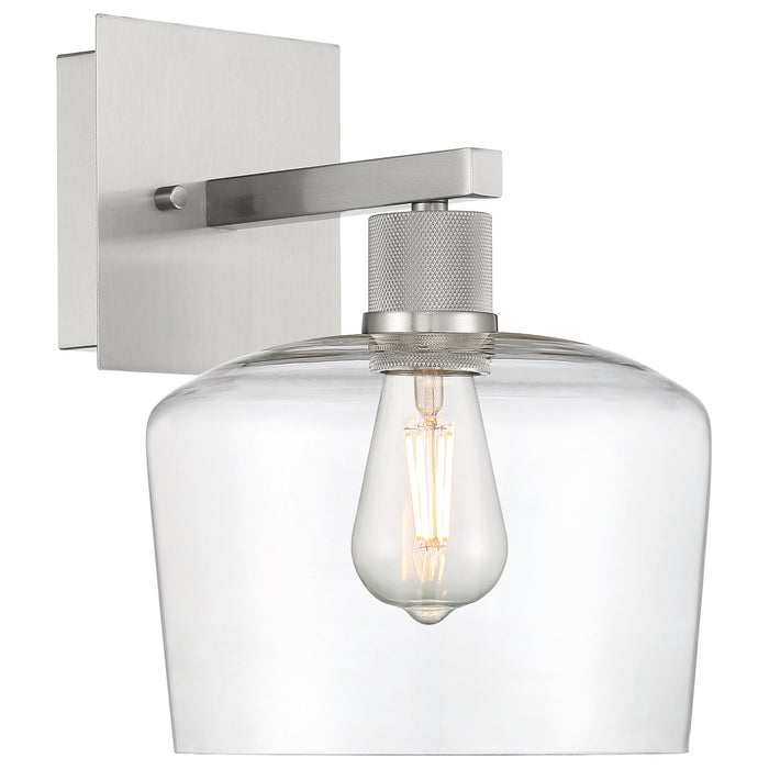 63144LEDDLP-BS/CLR- Port Nine Chardonnay LED Wall Sconce in Brushed Steel by Access Lighting