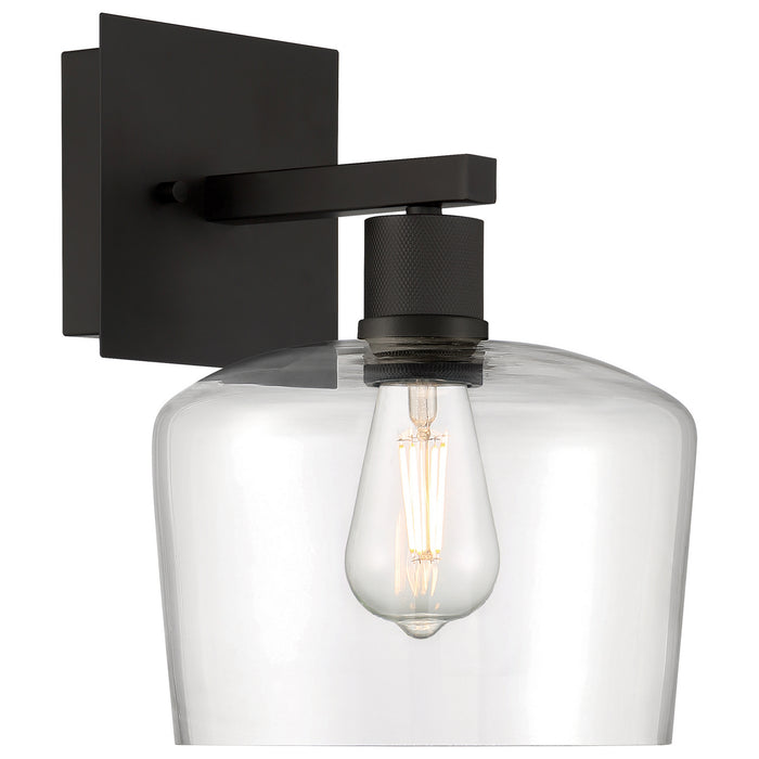 63144LEDDLP-MBL/CLR- Port Nine Chardonnay LED Wall Sconce in Matte Black by Access Lighting