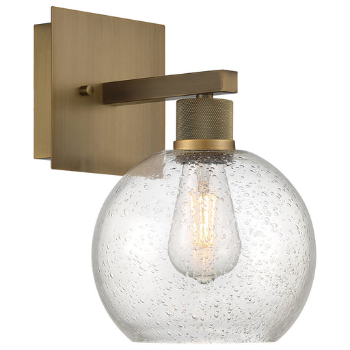 63145LEDDLP-ABB/SDG- Port Nine Burgundy LED Wall Sconce in Antique Brushed Brass by Access Lighting