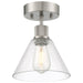 63146LEDDLP-BS/CLR- Port Nine Martini LED Semi-Flush Mount in Brushed Steel by Access Lighting