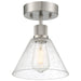 63146LEDDLP-BS/SDG- Port Nine Martini LED Semi-Flush Mount in Brushed Steel by Access Lighting