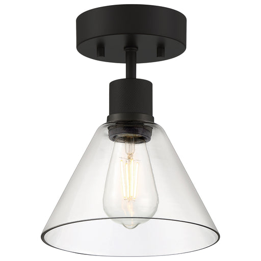 63146LEDDLP-MBL/CLR- Port Nine Martini LED Semi-Flush Mount in Matte Black by Access Lighting