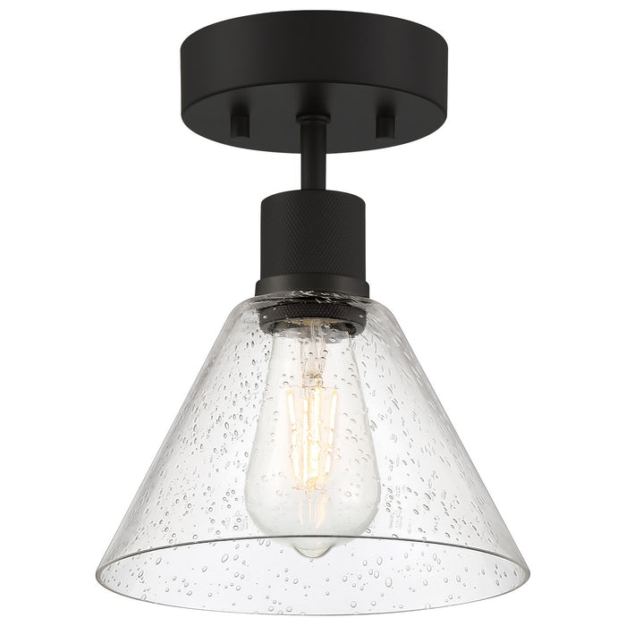 63146LEDDLP-MBL/SDG- Port Nine Martini LED Semi-Flush Mount in Matte Black by Access Lighting