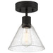 63146LEDDLP-MBL/SDG- Port Nine Martini LED Semi-Flush Mount in Matte Black by Access Lighting