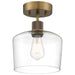 63147LEDDLP-ABB/CLR- Port Nine Chardonnay LED Semi-Flush Mount in Antique Brushed Brass by Access Lighting