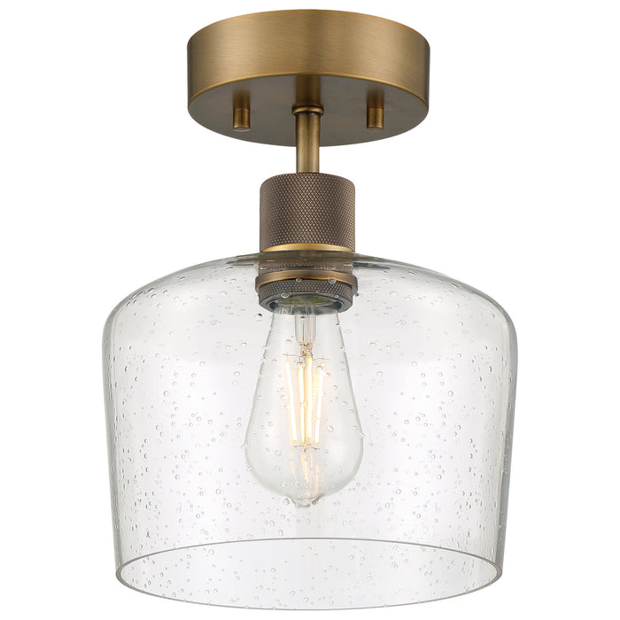 63147LEDDLP-ABB/SDG- Port Nine Chardonnay LED Semi-Flush Mount in Antique Brushed Brass by Access Lighting