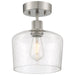 63147LEDDLP-BS/SDG- Port Nine Chardonnay LED Semi-Flush Mount in Brushed Steel by Access Lighting