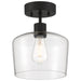 63147LEDDLP-MBL/CLR- Port Nine Chardonnay LED Semi-Flush Mount in Matte Black by Access Lighting