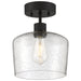 63147LEDDLP-MBL/SDG- Port Nine Chardonnay LED Semi-Flush Mount in Matte Black by Access Lighting