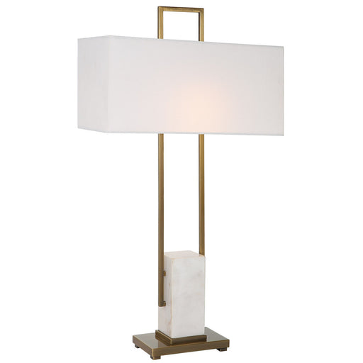 30160 - Column 1-Light Table Lamp in Plated Brass by Uttermost