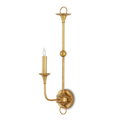 5000-0213- Nottaway 1-Light Wall Sconce in Contemporary Gold Leaf by Currey and Company