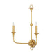 5000-0214- Nottaway 2-Light Wall Sconce in Contemporary Gold Leaf by Currey and Company