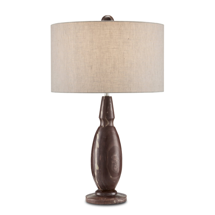 6000-0827- Temptress 1-Light Table Lamp in Natural/Polished Nickel by Currey and Company