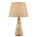 6000-0828- Amalia 1-Light Table Lamp in Natural/Brass by Currey and Company