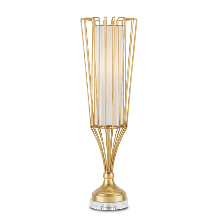 6000-0829- Forlana 1-Light Table Lamp in Contemporary Gold Leaf by Currey and Company