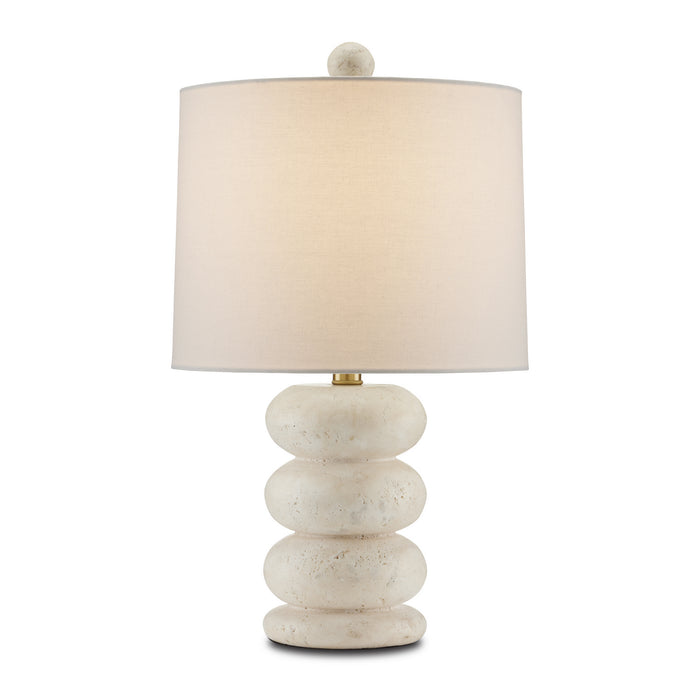 6000-0836- Girault 1-Light Table Lamp in Beige/Antique Brass by Currey and Company