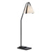 8000-0122- Frey 1-Light Floor Lamp in Satin Black/Brushed Brown by Currey and Company