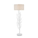 8000-0128- Twig 1-Light Floor Lamp in Gesso White by Currey and Company