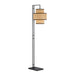 8000-0129- Marabout 1-Light Floor Lamp in Blacksmith/Natural by Currey and Company