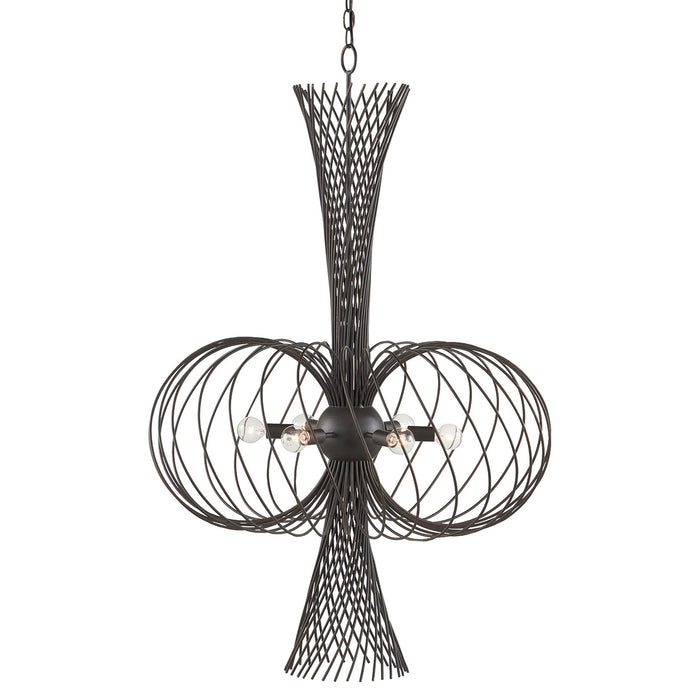 9000-0963- Akio 6-Light Chandelier in Bronze Gold by Currey and Company