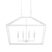 9000-0979- Denison 6-Light Chandelier in Gesso White by Currey and Company