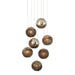 9000-1014- Pathos 7-Light Pendant by Currey and Company