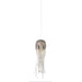 9000-1026- Medusa 1-Light Pendant in Nickel/Silver by Currey and Company