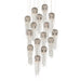 9000-1029- Medusa 15-Light Pendant in Nickel/Silver by Currey and Company