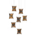 9000-1042- Alsop 7-Light Pendant in Brown/Black/Silver by Currey and Company