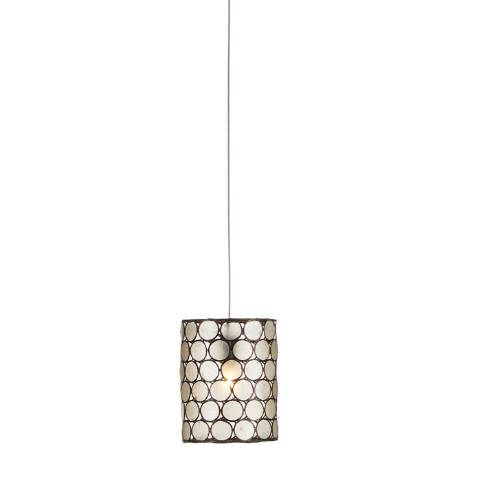 9000-1047- Regatta 1-Light Pendant in Cupertino & Silver by Currey and Company