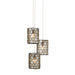 9000-1048- Regatta 3-Light Pendant in Cupertino & Silver by Currey and Company