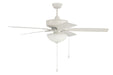 OP211W5- Outdoor Pro Plus 211 White Bowl Light Kit 52" Outdoor Ceiling Fan in White by Craftmade