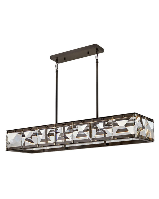 FR30106BX- Jolie LED Linear Chandelier in Black Oxide by Fredrick Ramond