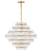 FR30128DA- Rene LED Pendant in Distressed Brass by Fredrick Ramond