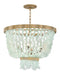 FR30206BNG-BG- Dune LED Pendant in Burnished Gold by Fredrick Ramond