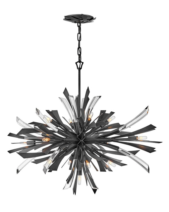 FR40906BGR- Vida LED Pendant in Brushed Graphite by Fredrick Ramond