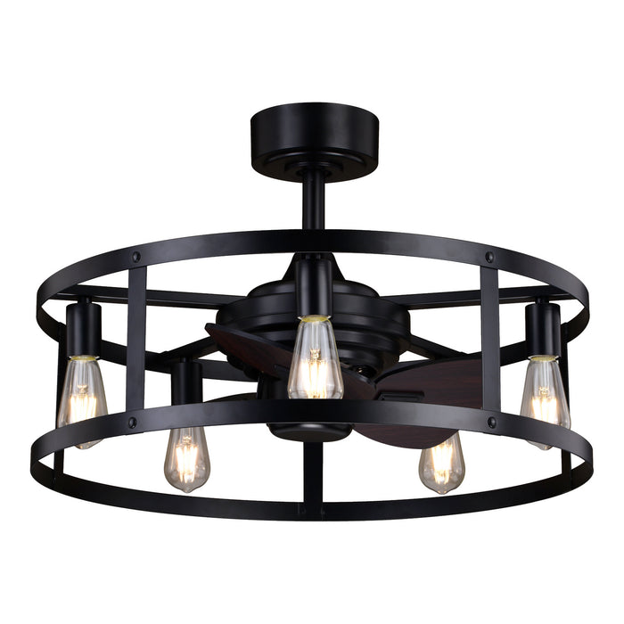 Akron 25" Ceiling Fan in Black