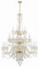 1156-PB-CL-MWP- Traditional Crystal 25-Light Chandelier in Polished Brass by Crystorama