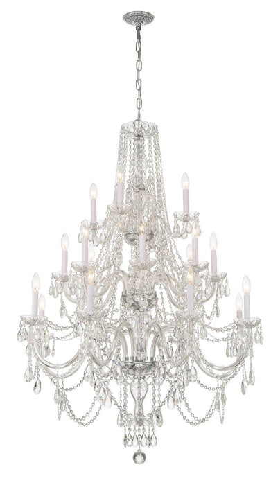 1157-CH-CL-MWP- Traditional Crystal 20-Light Chandelier in Polished Chrome by Crystorama