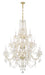 1157-PB-CL-MWP- Traditional Crystal 20-Light Chandelier in Polished Brass by Crystorama