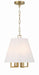 2254-VG- Westwood 4-Light Mini Chandelier in Vibrant Gold by Crystorama