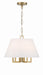 2255-VG- Westwood 5-Light Mini Chandelier in Vibrant Gold by Crystorama