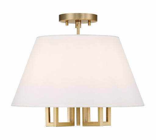 2255-VG_CEILING- Westwood 5-Light Ceiling Mount in Vibrant Gold by Crystorama