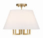 2255-VG_CEILING- Westwood 5-Light Ceiling Mount in Vibrant Gold by Crystorama