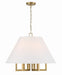 2256-VG- Westwood 6-Light Chandelier in Vibrant Gold by Crystorama