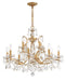 4456-GA-CL-MWP- Filmore 12-Light Chandelier in Antique Gold by Crystorama