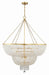 614-GA- Rylee 15-Light Chandelier in Antique Gold by Crystorama