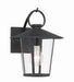 AND-9201-CL-MK- Andover 1-Light Outdoor Wall Mount in Matte Black by Crystorama