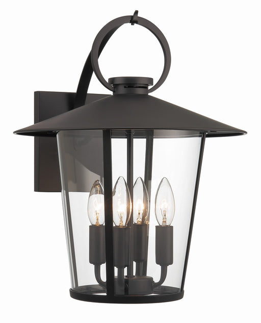 AND-9202-CL-MK- Andover 4-Light Outdoor Wall Mount in Matte Black by Crystorama